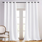 NICETOWN White Curtains for Sliding Door by NICETOWN