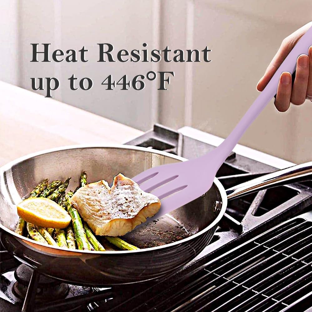 RANX INGST Kitchen Cooking Nonstick Silicone Utensils Set 11 pcs - Purple