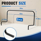 2 Pack 19 Inch Across Mattress Retainer Bar, Downward Insert