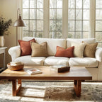 MIULEE Dark Rust Decorative Throw Pillow Covers - Image 3