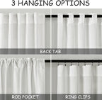 Extra Wide 100 Inch Linen Curtains - Image 2