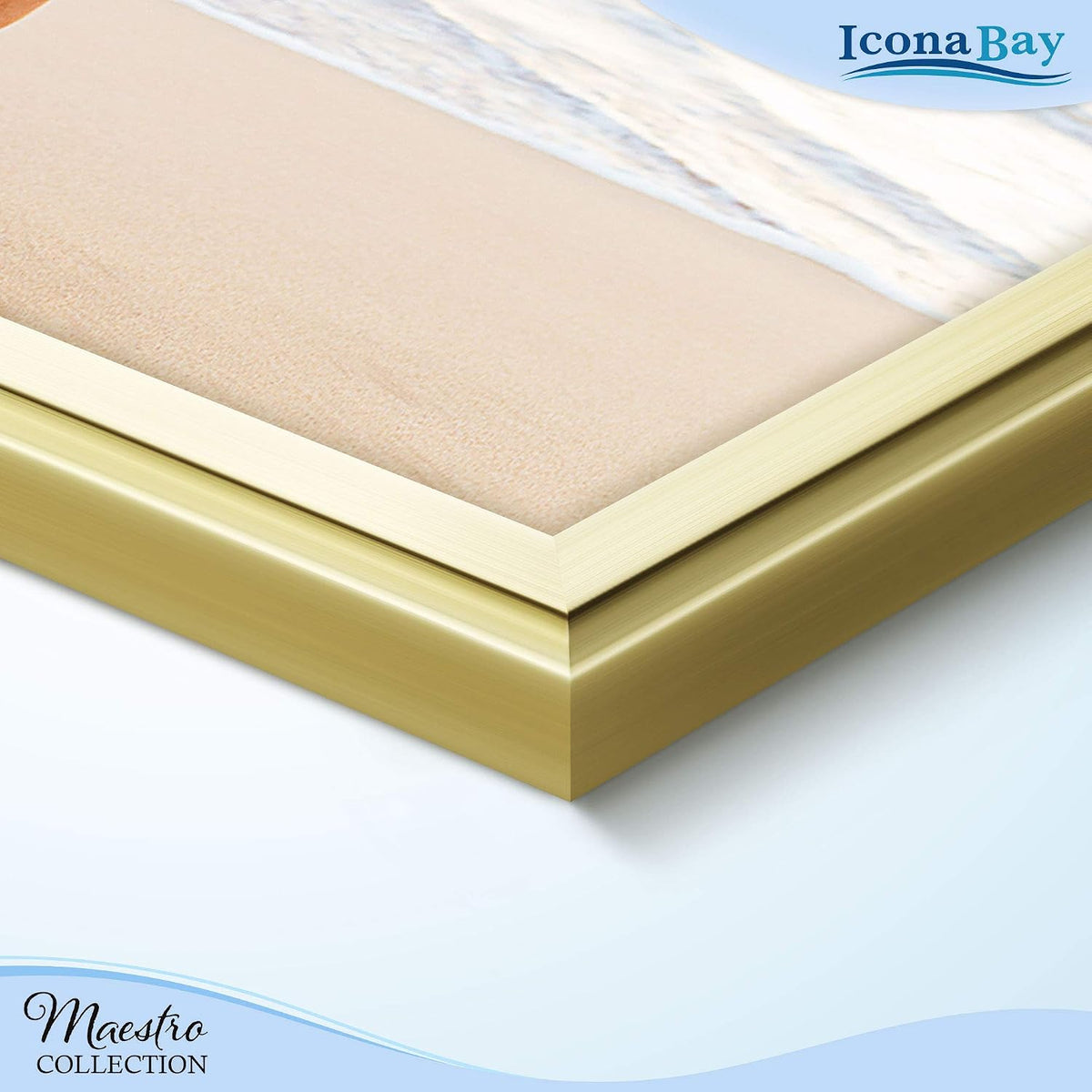 Icona Bay 4x6 Picture Frames Set (Gold, 12 Pack), Classy Contemporary Style, Maestro Collection