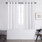Deconovo White Room Darkening Curtains - Image 2