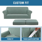 H.VERSAILTEX 3 Piece Stretch Sofa Covers - Image 4