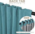 100% Blackout Shield Linen Blackout Curtains - Image 3