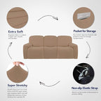 PureFit Super Stretch 3 Seats Recliner Chair Sofa Couch Cover - Image 3