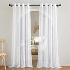 NICETOWN White Sheer Curtains 84 inches Long by NICETOWN