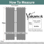 Yakamok Blackout Curtains Room Darkening Thermal Insulated Window Panels - Image 7