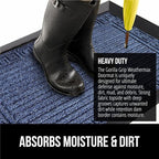 GORILLA GRIP 100% Waterproof All-Season WeatherMAX Doormat, US Designed Natural - Image 4