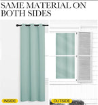 NICETOWN Aqua Blue Blackout Curtains 96" Long - Image 6