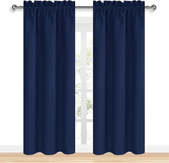 DWCN Navy Blue Blackout Curtains - Image 8