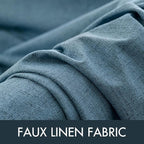 MIULEE Linen Texture Curtains for Bedroom Solid 100% Blackout Thermal Insulated - Image 5