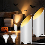 2 Pack Uplights Indoor,7W Ambient Lighting with 3000K GU10 Bulbs,Mood & Accent Lighting,House Warming Gifts New Home,Art Decor 5.9 FT Cords&Foot Switches