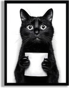 Framed Funny Bathroom Wall Art