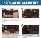 H.VERSAILTEX 4 Piece Stretch Sofa Covers - Image 6