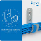 ICC 3/4-Inch Wall Mount J Hook Cable Management, Without Clip, 25-Pack