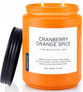 M&SENSE Cranberry Orange Spice Scented Candle for Fall Holiday Home Decor