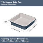 OXO Good Grips Non-Stick Pro Ceramic Coated 9-Inch Square Cake Pan