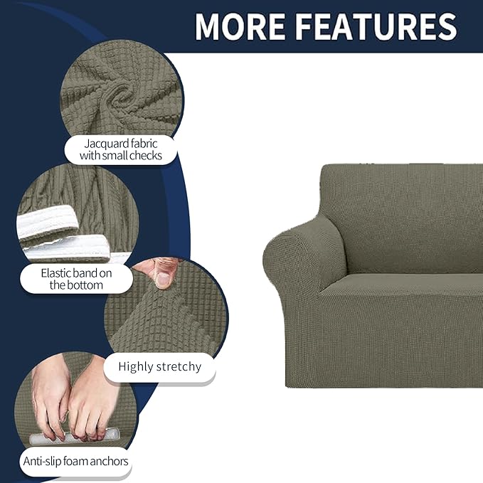 Cupuamon 2026 New Stretch Loveseat Sofa Slipcovers Couch Cover - Image 4