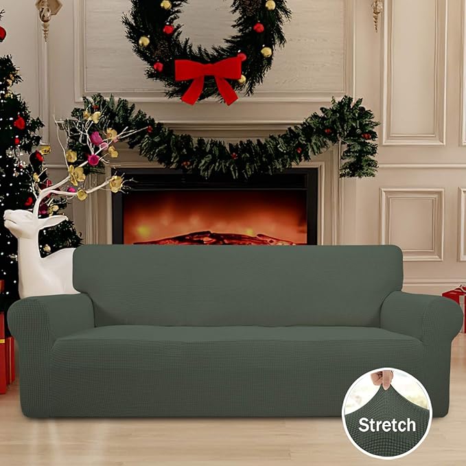 Easy-Going Stretch Sofa Slipcover 1-Piece Sofa Cover Furniture Protector Couch - Image 2