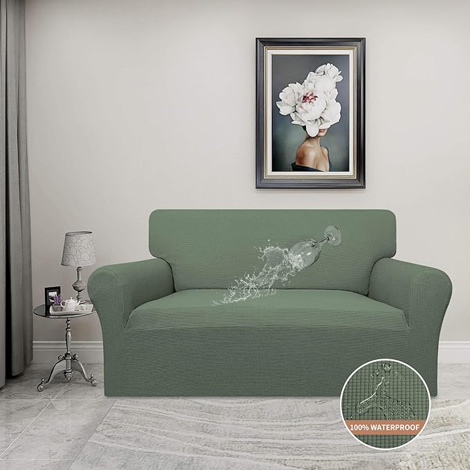 Easy-Going 100% Waterproof Oversized Loveseat Couch Cover, Dual Waterproof Sofa - Image 2