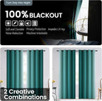 SimpleHome Blackout Curtains Ombre - Image 2