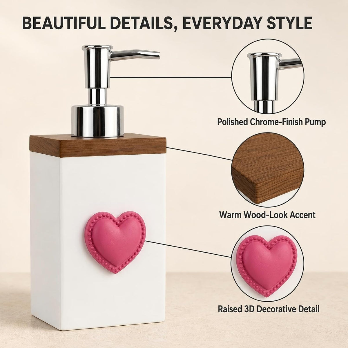 Seasonal Soap Dispenser with 9 Interchangeable Magnets for Holidays