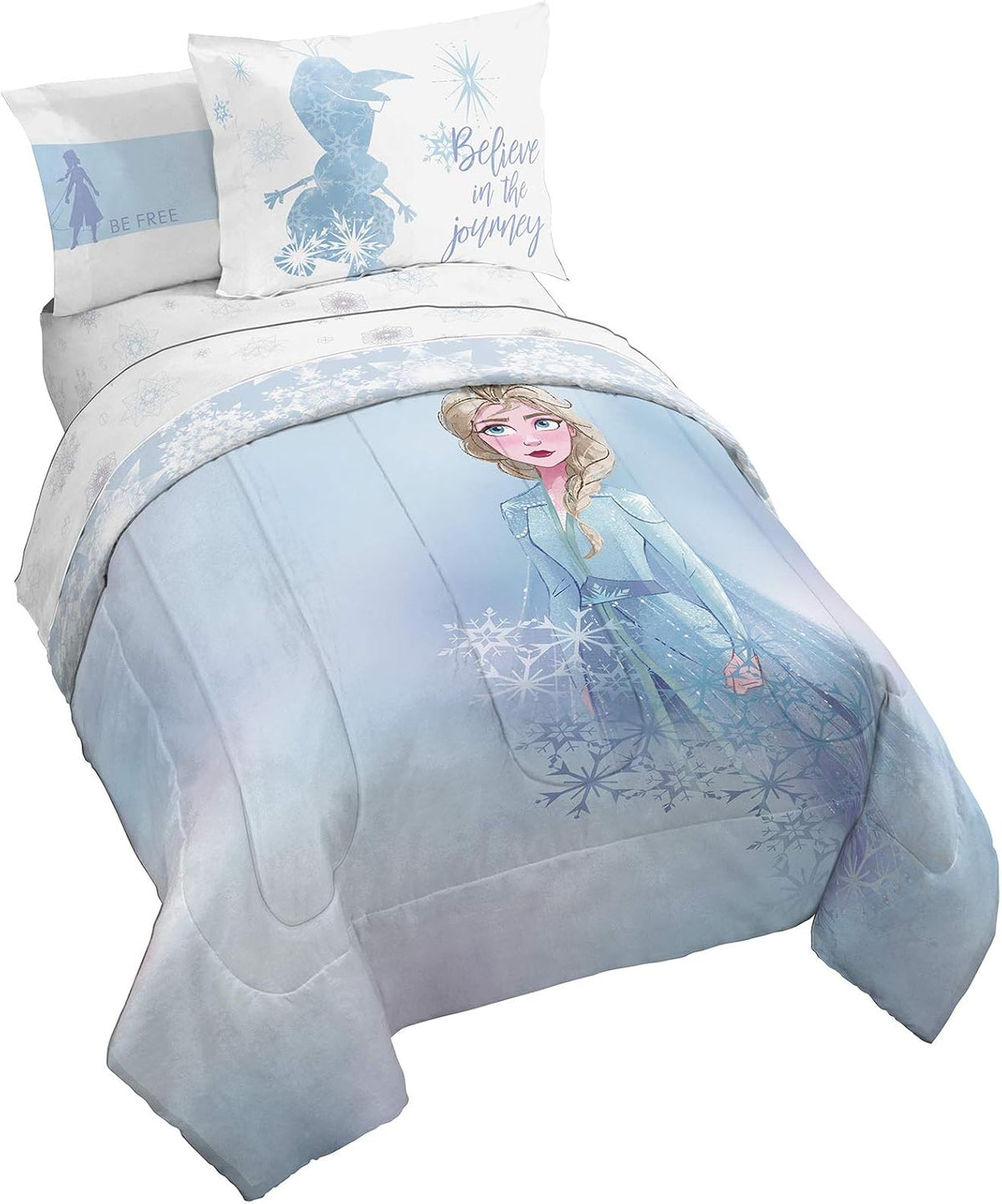Disney Frozen 2 Elsa 7 Piece Queen Comforter Set Bed in a Bag - Jay Franco