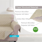 U-NICE HOME Loveseat Sofa Cover Reversible Couch Covers - Image 4