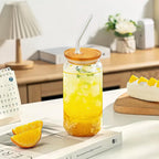 36-Pack Colorful Acrylic Cup Lids with Straw Hole - Spill-Proof Reusable Covers for 16oz Glasses & Tumblers - Perfect for Iced Coffee, Beer, Beverages