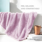 Exclusivo Mezcla Plush Fuzzy Fleece Throw Blanket Extra Large, Super Soft - Image 4