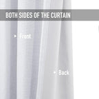 100% Blackout Shield Linen Blackout Curtains - Image 4