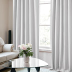 Deconovo Blackout Curtains, Thermal Insulated, W52 x L84 2 Panels, Back Tab - Image 5