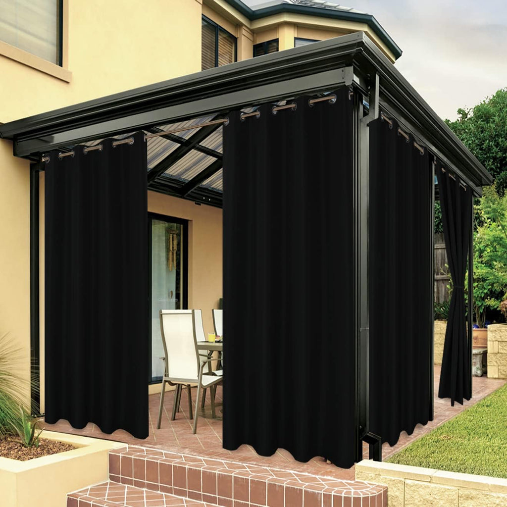 BONZER Outdoor Curtains for Patio Water Resistant