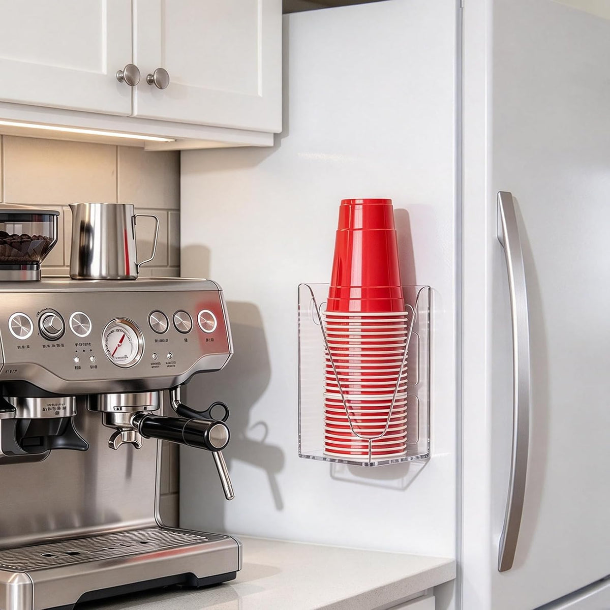 Cup Dispenser, Wall Mount Cup Holder for Water Cooler Fit Up to14oz Cups