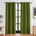 NICETOWN Blackout Window Curtains 80 inch Long, 2 Panels, 34 inch, Olive Green by NICETOWN