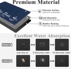 SHACOS Coffee Mat 2 Pack 12x19 Inch Absorbent Non-Slip Rubber Backing