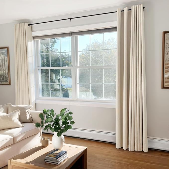 100% Blackout Shield Linen Blackout Curtains - Image 7