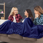 Buryeah 24 Pcs Flannel Throw Blanket Bulk 50 x 60 in Sleepover Blanket Outdoor - Image 5