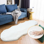 ORINOVA White Faux Bunny Fuzzy Fur Rugs - Image 3