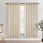MIULEE Linen Curtains 72 Inch Length 2 Panels by MIULEE