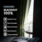 SimpleHome 100% Blackout Curtains - Image 2
