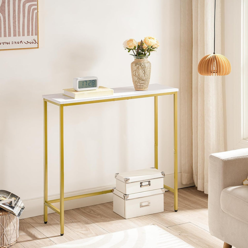 HOOBRO Narrow Console Table, 29.5" Small Entryway Table