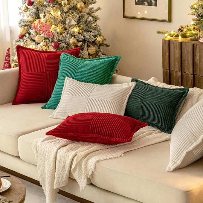 MIULEE Decorative Euro Sham Throw Pillow Covers - Image 5