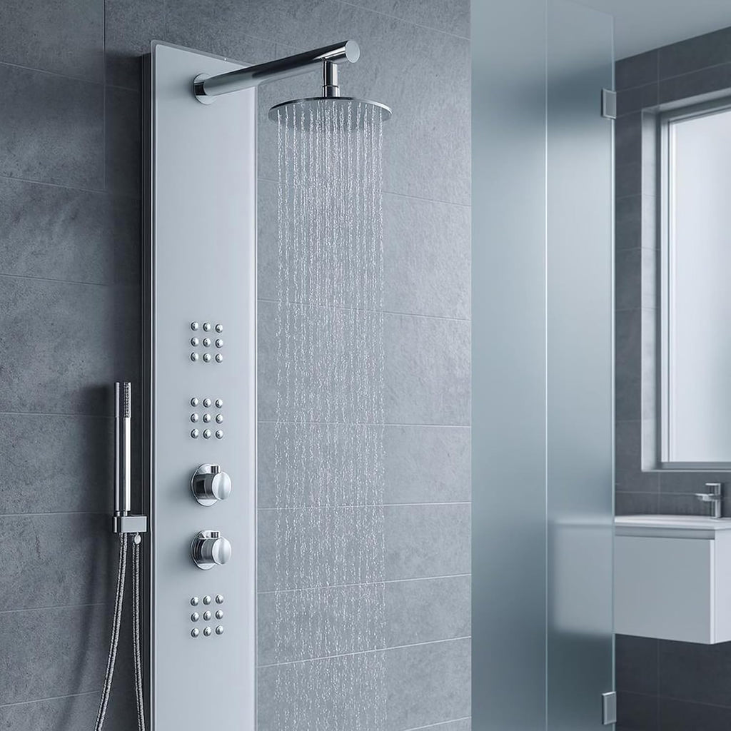 ANZZI Shower Panel 64"", Veld Series, Body Massage 2 Jetted Shower Panel