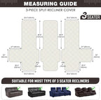 TAOCOCO 100% Waterproof Recliner Sofa Cover, Non Slip Split Couch Covers - Image 2