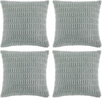Fancy Homi 4 Packs Decorative Throw Pillow Covers by Fancy+Homi