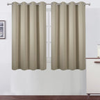 LEMOMO Beige Thermal Blackout Curtains/52 x 54 Inch/Set of 2 Panels Room by Lemomo