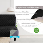 U-NICE HOME Futon Sofa Covers Reversible Sofa Slipcover Armless Cover Furniture - Image 3