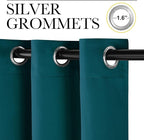NICETOWN Faux Silk Teal Curtains & Drapes - Image 2